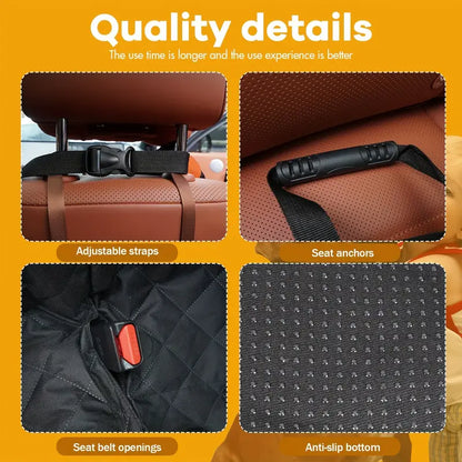 Waterproof Dog Car Seat Protector with Hard Base – Ultimate Backseat Shield