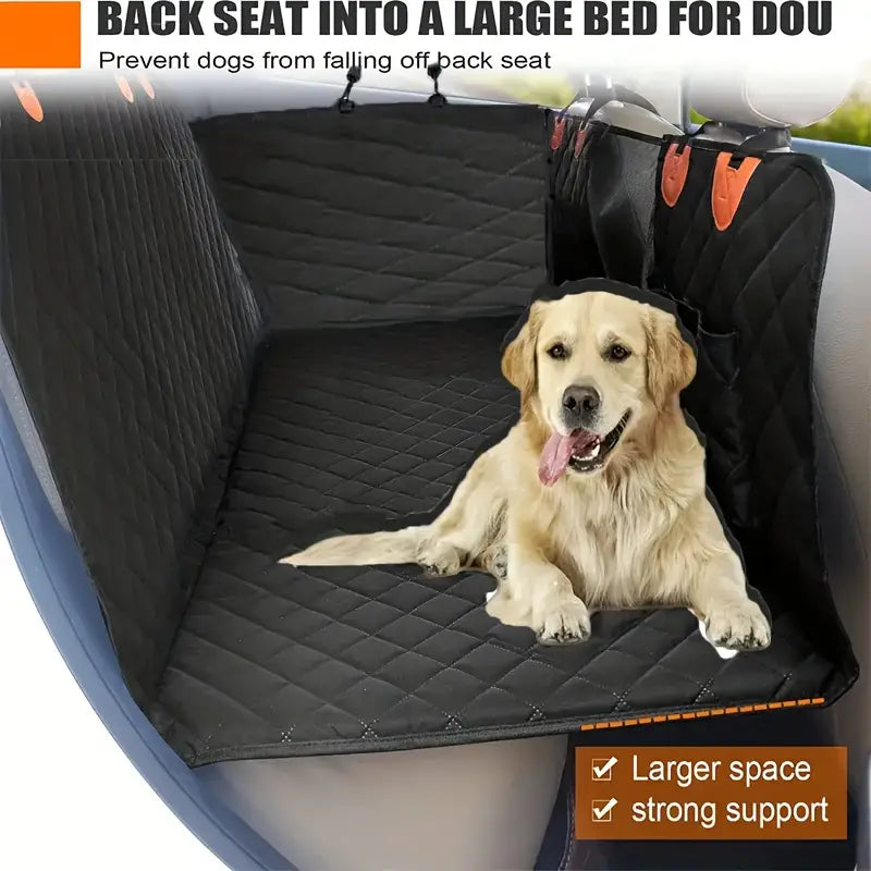 Waterproof Dog Car Seat Protector with Hard Base – Ultimate Backseat Shield