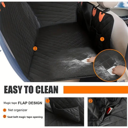 Waterproof Dog Car Seat Protector with Hard Base – Ultimate Backseat Shield